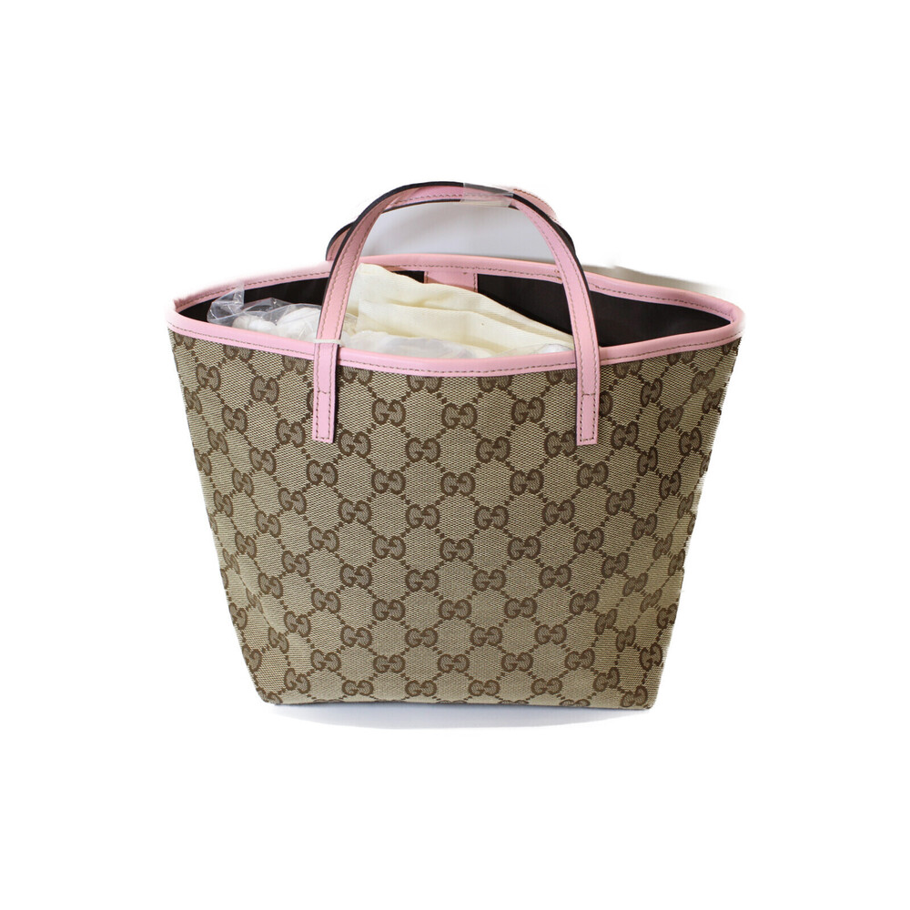 GUCCI Tote Papagallo GG Logo Compact Pink - Picture 4 of 7